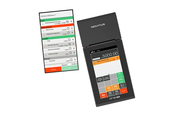 Kasa fiskalna Novitus One Pro - System Android i wybrane oprogramowanie sprzedażowe